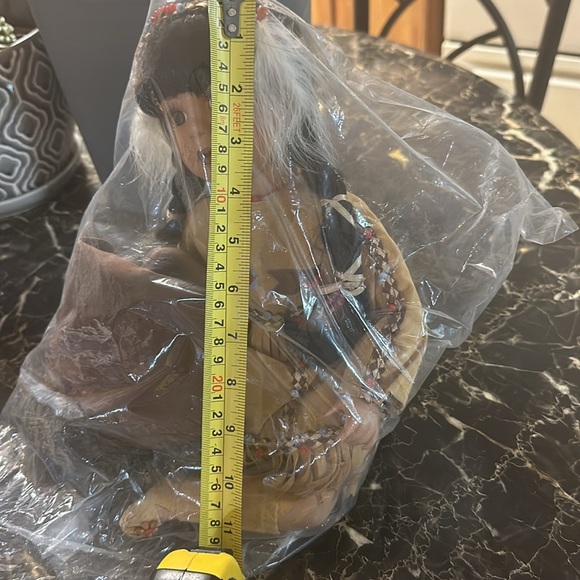 Native American Indian Porcelain Doll Collectible - Picture 9 of 14